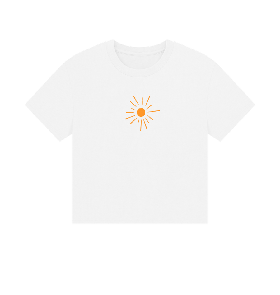White Printed T-shirt Front