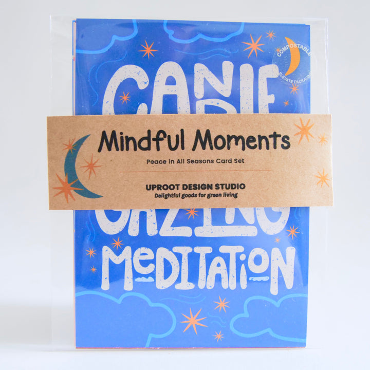 Candle Gazing Hand-Illustrated Meditation Card w. Instructions 5x7"