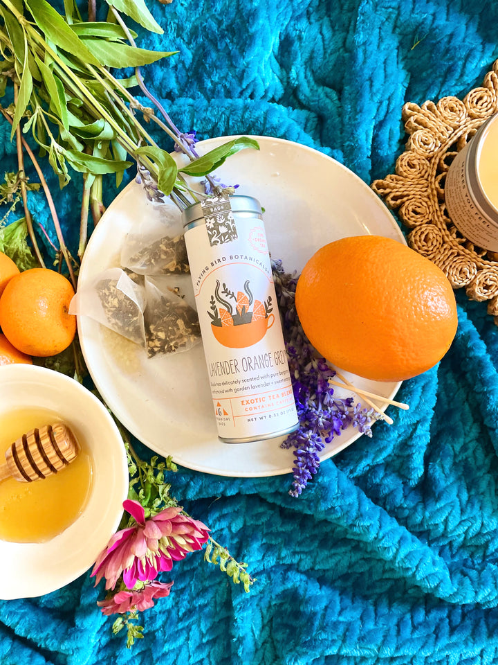 Build Your Own Custom Tea Time Gift Set with Honey and Two Teas + Tea Towel of Your Choice