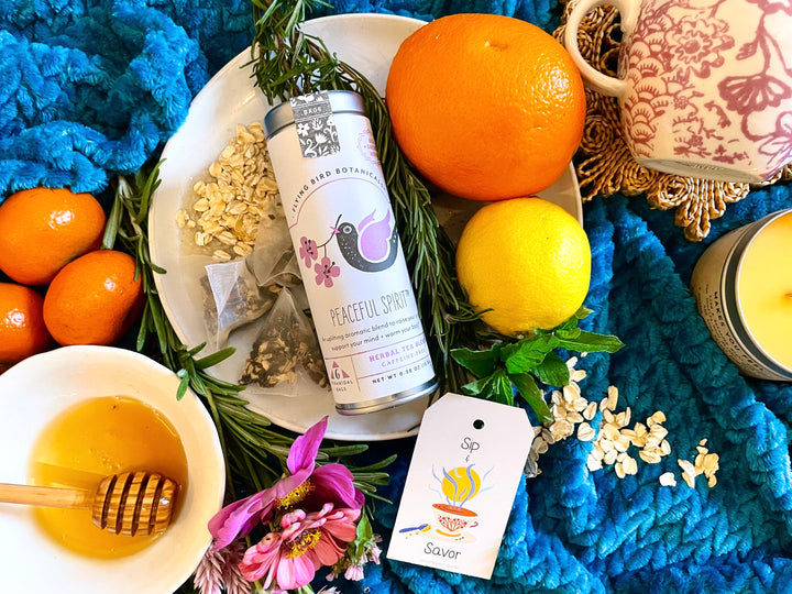 Build Your Own Custom Tea Time Gift Set with Honey and Two Teas + Tea Towel of Your Choice
