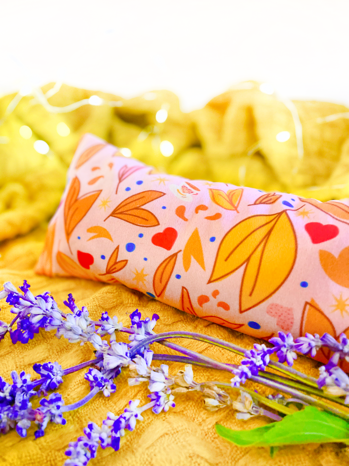 Encouragement Gift Box: Lavender Eye Pillow, Floral Tea, Honey, "Hey Beautiful" Candle, and Greeting Card (Natural Comforts / Winter Dreaming)