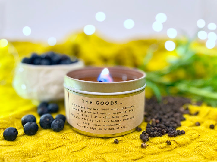 "Celebrate & Sparkle" Gift Box: Winter tea, Honey, Candle, Cards, Sticker, Meditations, Journal (Winter Dreaming)