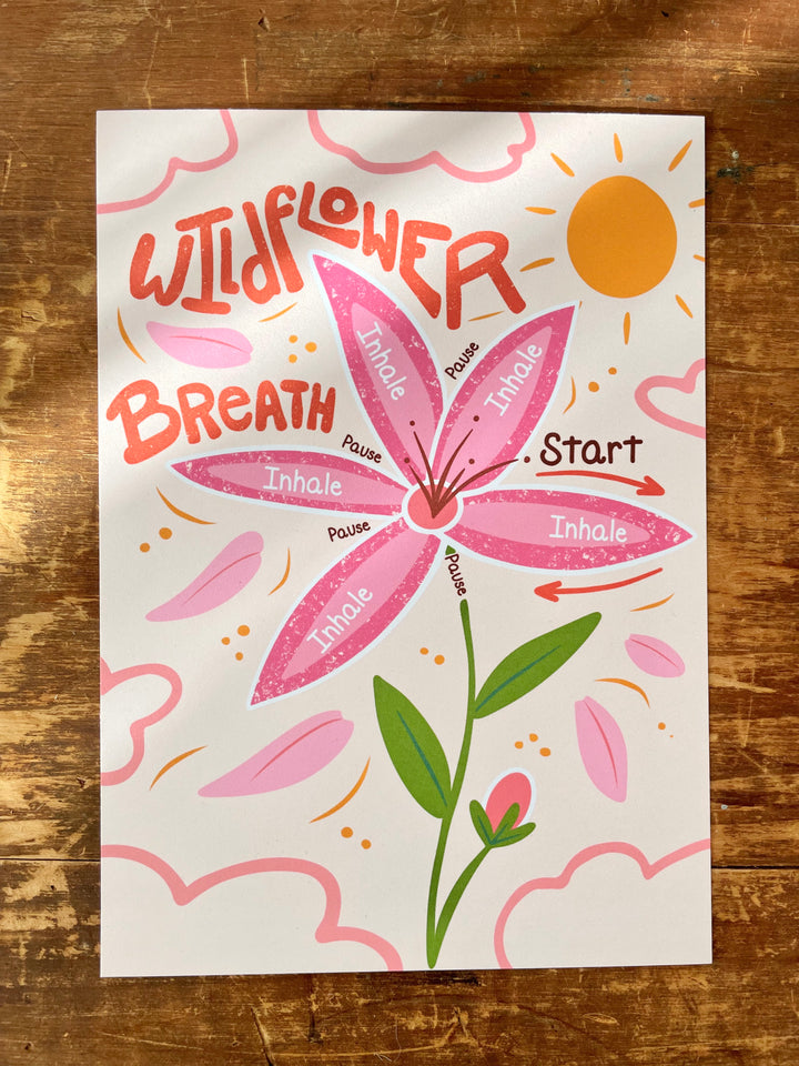 "Peace in All Seasons" Hand-Illustrated Meditation Card Pack w. Instructions 5x7"