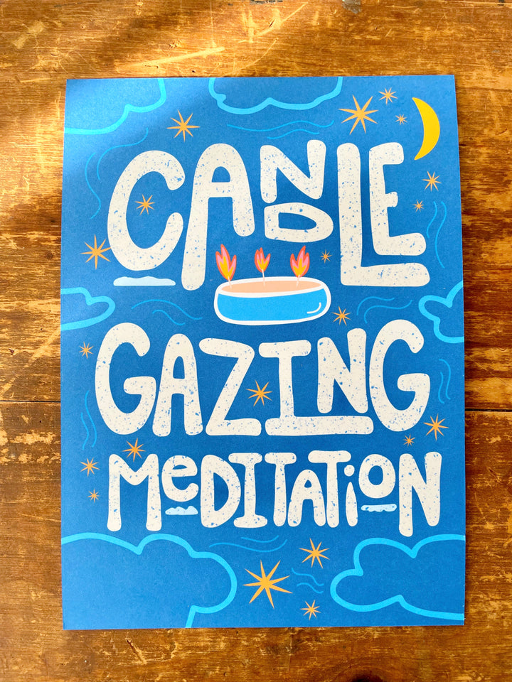"Peace in All Seasons" Hand-Illustrated Meditation Card Pack w. Instructions 5x7"