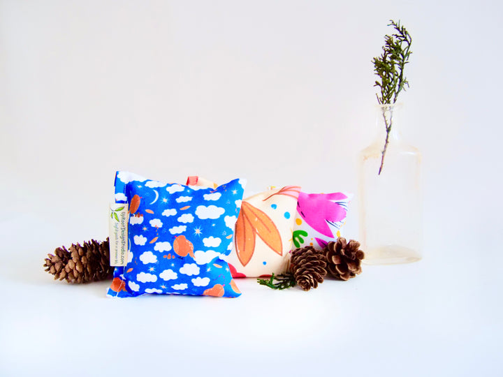 Rejuvenating Scented Sachets in "Houseplant Love" Pattern Filled with Organic Ingredients (Assorted Colors)