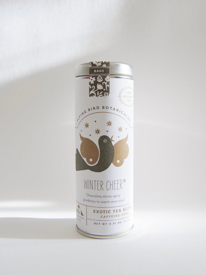 "Winter Wellness" Gift Box: Chamomile Eye Pillow, Uplifting Teas, Honey, Soy Candle & Greeting Card (Winter Dreaming)