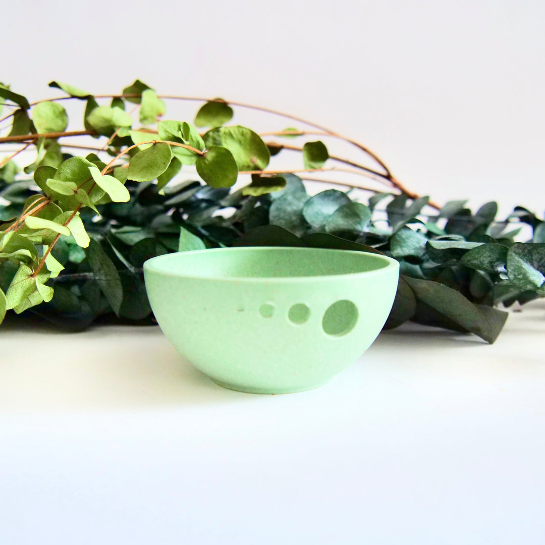 Herb Pull & Pinch Dishwasher Safe Bamboo Fiber Lightweight Dish (Modern Sprout)