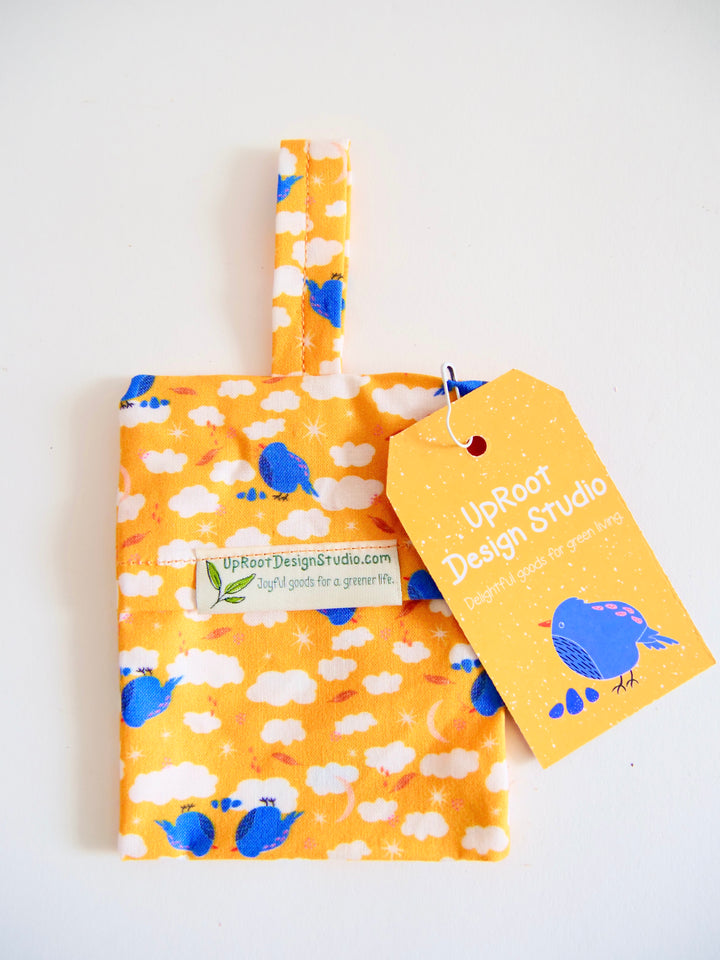 Organic Mini Go Pouch or Pet Waste Bag Pouch Mini Bag Purse Organizer Belt Pack
