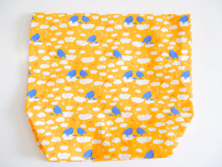Hand-sewn Snack or Lunch Bag for Work, School, Picnics, Travel