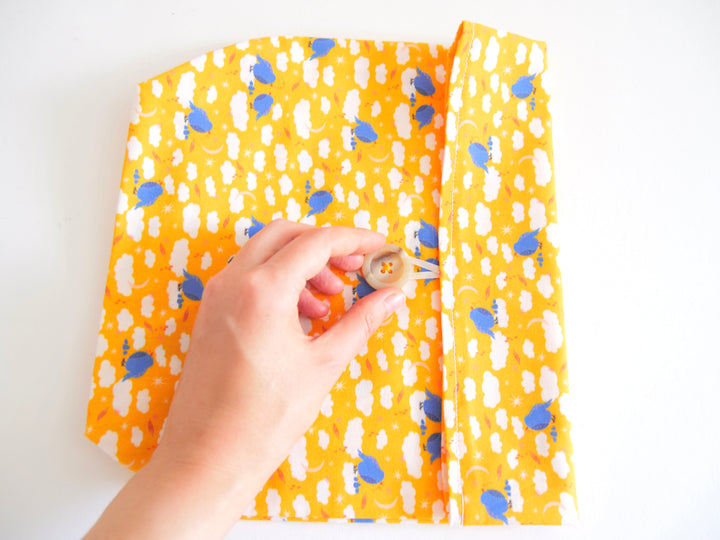 Hand-sewn Snack or Lunch Bag for Work, School, Picnics, Travel