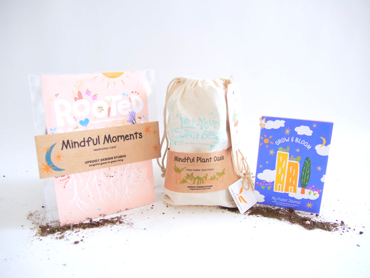 "Get Growing" Mindful Gardening Kit: Mindfulness Journal, Meditation Card + Growing Kit - Assorted (Winter Dreaming)