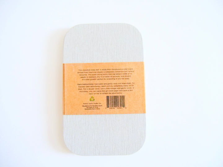 Eco Soap Lift Soap Dish Soap Saver Made of Renewable Diatomaceous Clay Earth from Fossilized Algae