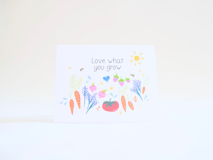 Eco Recycled 4x6 Greeting Cards w. Hand-Drawn Art + Recycled Envelopes, Blank inside - Assorted (Grow & Bloom)