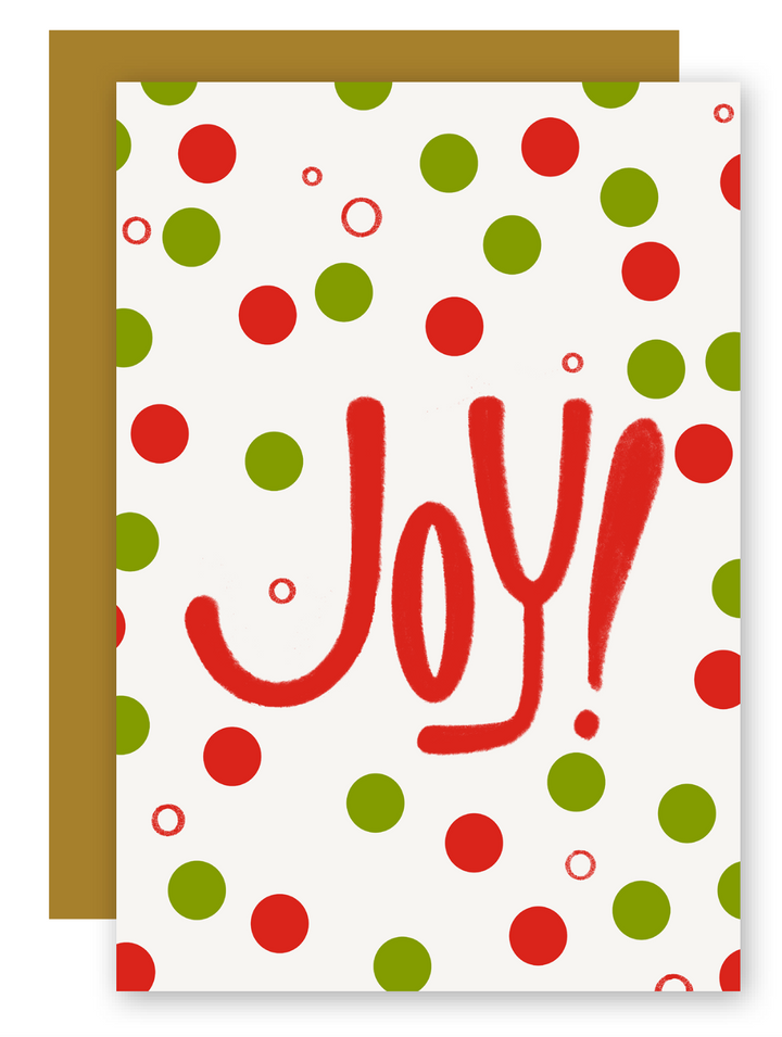 Joy! Holiday Greeting Card + Matching Envelope - Assorted (Winter Wishes)