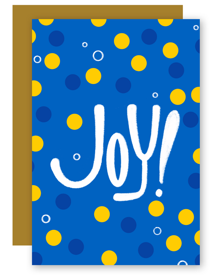 Joy! Holiday Greeting Card + Matching Envelope - Assorted (Winter Wishes)