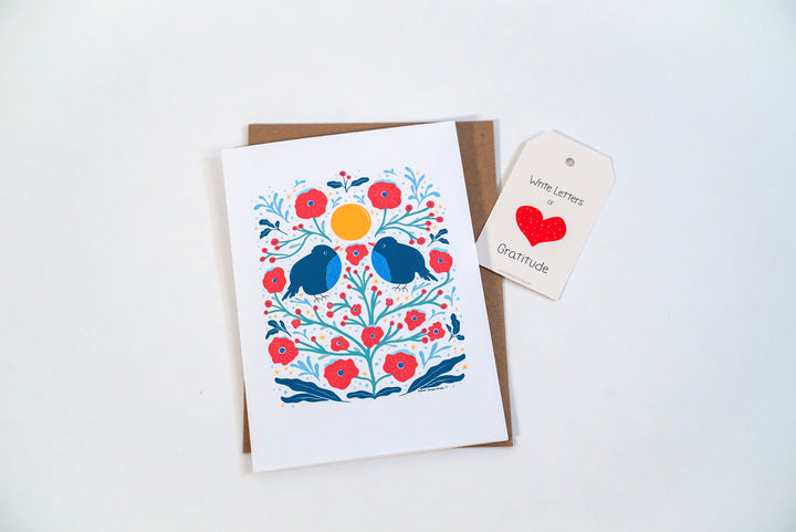 "Winter Wellness" Gift Box: Chamomile Eye Pillow, Uplifting Teas, Honey, Soy Candle & Greeting Card (Winter Dreaming)
