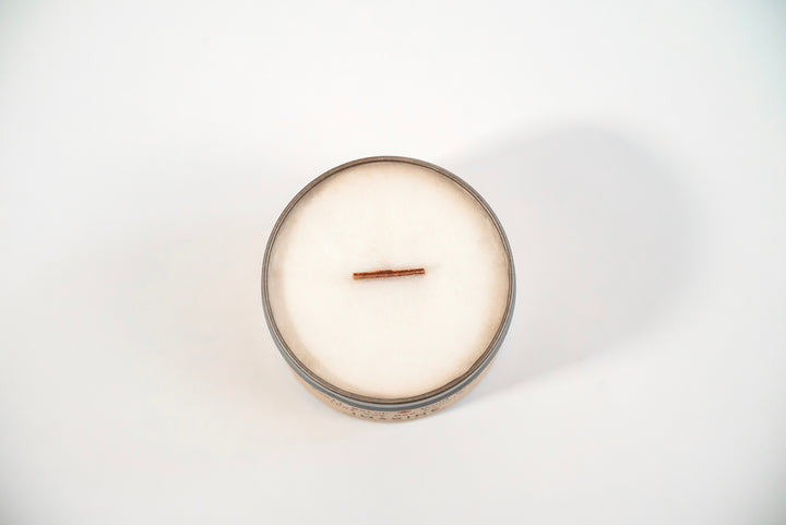 Golden Light Candle Relaxation Set: "Lakehouse" Scented (Flowers + Pine + Fresh Air) Candle,  Meditation Card + Mindfulness Journal (Grow & Bloom)