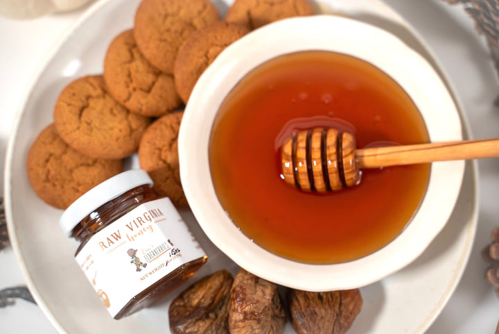 Life is Sweet: Raw Virginia Honey (2oz Hexagonal Glass Jar)