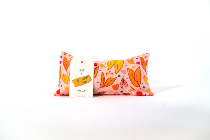 Encouragement Gift Box: Lavender Eye Pillow, Floral Tea, Honey, "Hey Beautiful" Candle, and Greeting Card (Natural Comforts / Winter Dreaming)