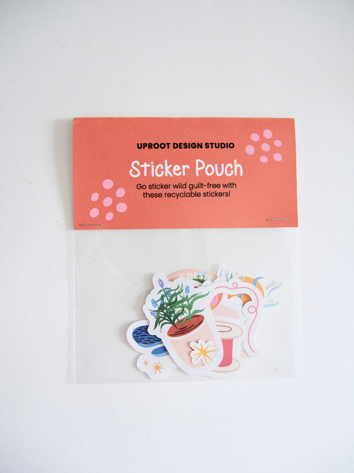Winter Dreaming Recyclable Sticker Pouch Various Sticker Assortment