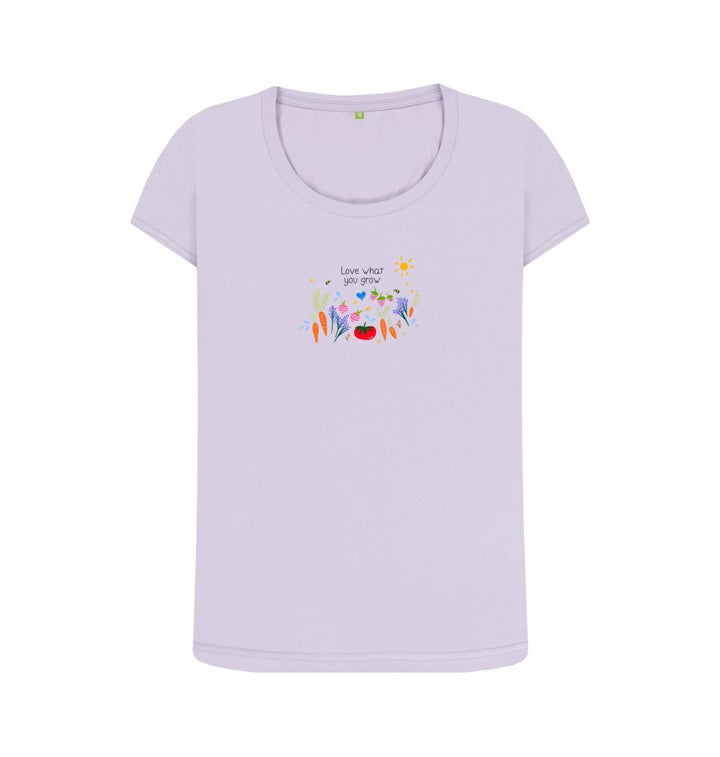Violet Love What You Grow \"Garden Party\" Scoop Neck T-Shirt (Adult)