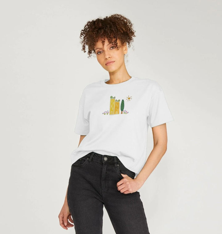 Green Cities Crop Top Boxy T-Shirt
