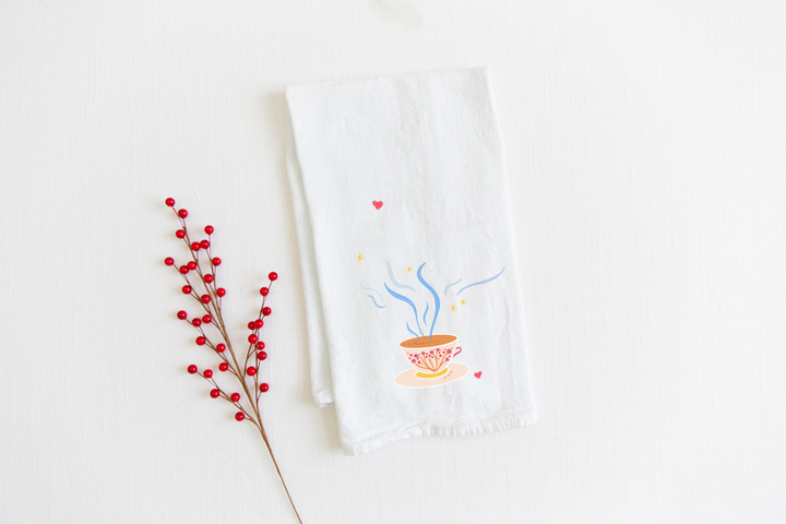 "Winter Warmer" Gift Box: Floral Tea, Tea Towel, Candle, Meditations, Minijournal, Sticker, Clove Eye Pillow (Winter Dreaming)