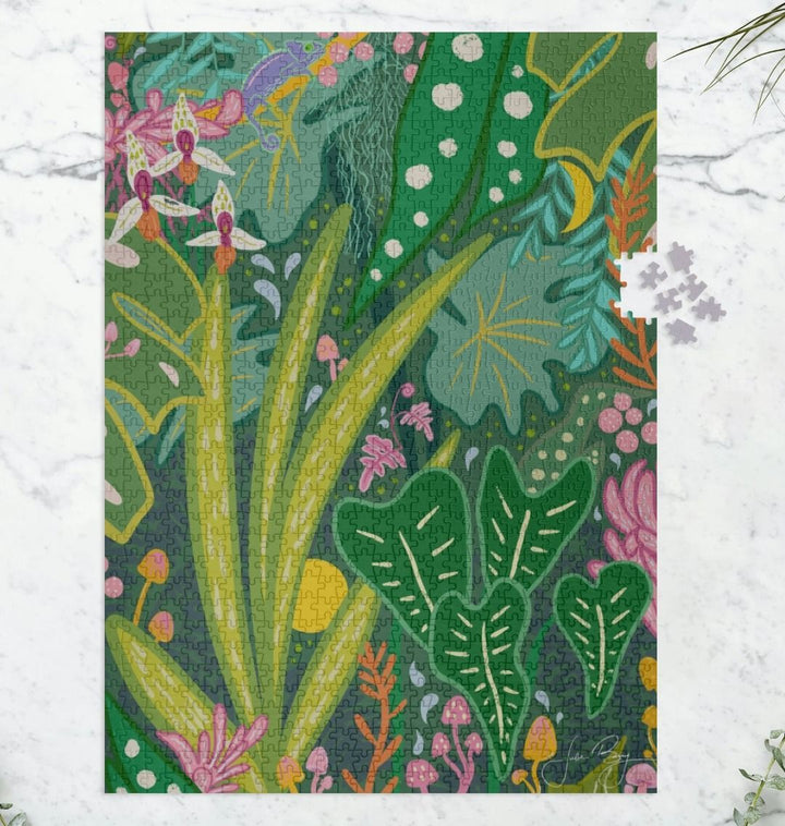 "Into the Jungle" Recycled Vertical Puzzle (1000 Pieces)