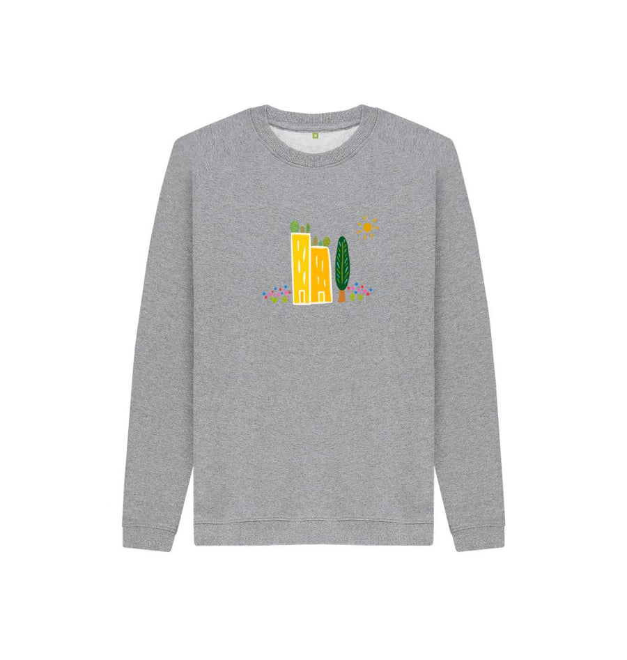 Athletic Grey Green Cities Cozy Pullover (Kids)