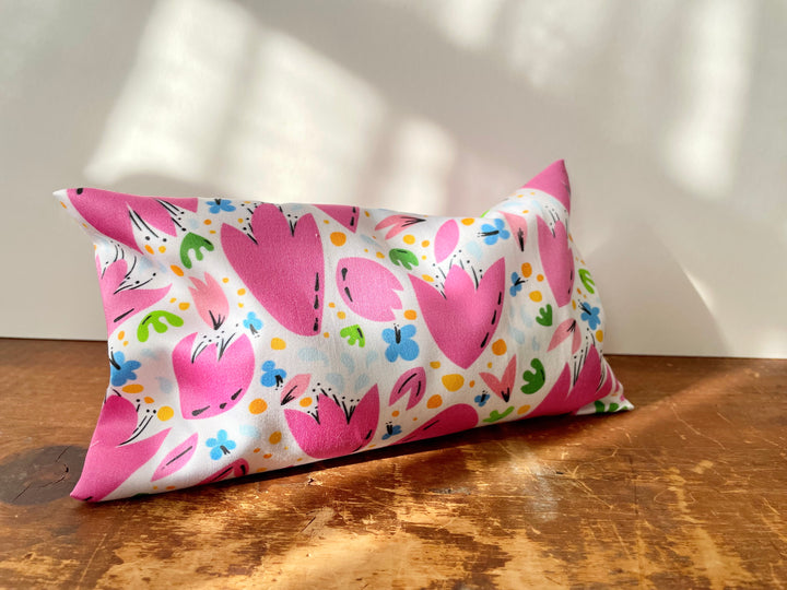 Scented Serenity Eye Pillow Set - Scent: Lavender - Patterns: Green Cities + Breezy Tulips (Grow & Bloom Collection)