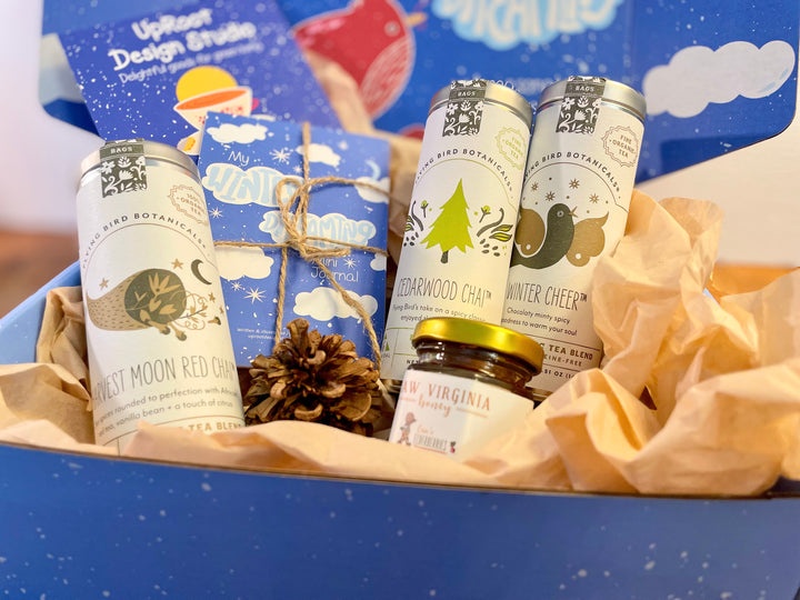 "Delightful Spice" Organic Tea Gift Set w. Pocket Mindfulness Journal & Honey (Sip & Relax)