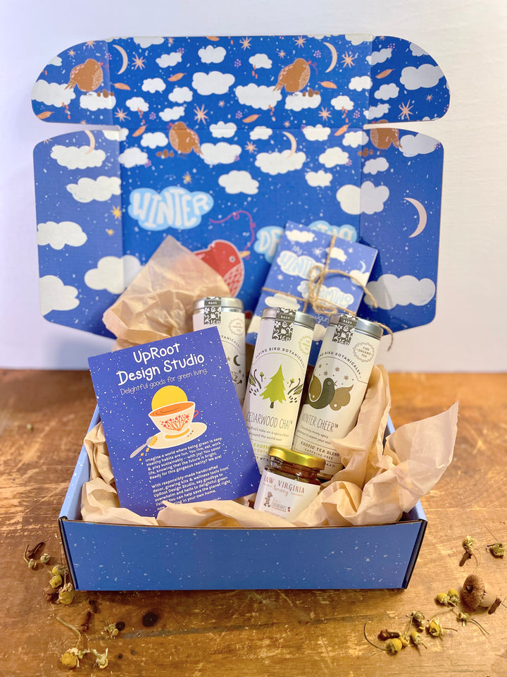 "Delightful Spice" Organic Tea Gift Set w. Pocket Mindfulness Journal & Honey (Sip & Relax)