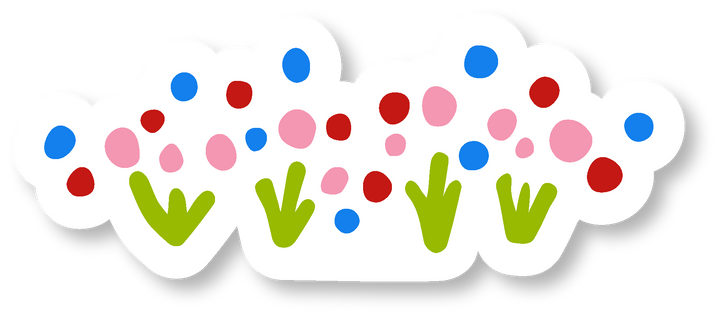 "Green Cities" Assorted Hand-drawn Adorable Individual Stickers - S, M, L (Grow & Bloom / Celebrate Pollinators)