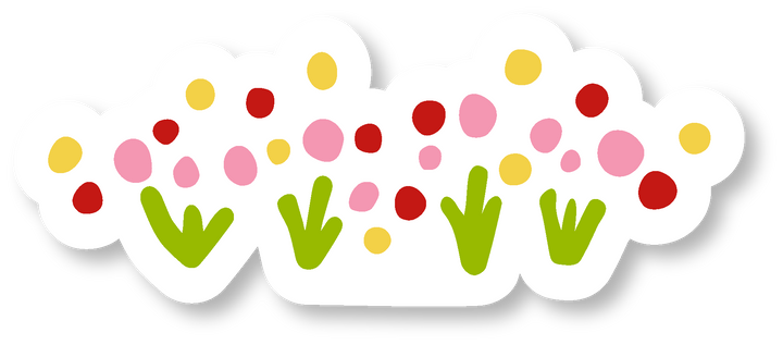 "Green Cities" Assorted Hand-drawn Adorable Individual Stickers - S, M, L (Grow & Bloom / Celebrate Pollinators)