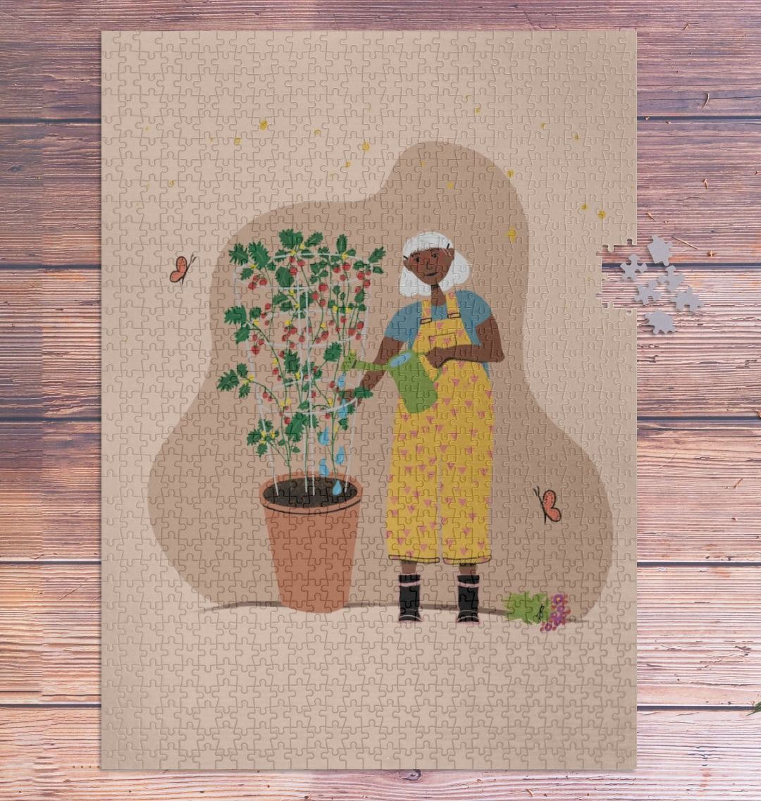 Joyful Tomato Gardener 100% Recycled Vertical Puzzle