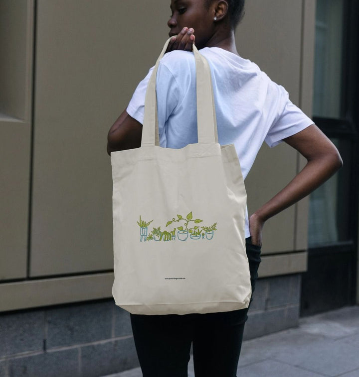 "Plant Love" 100% Organic Cotton Tote