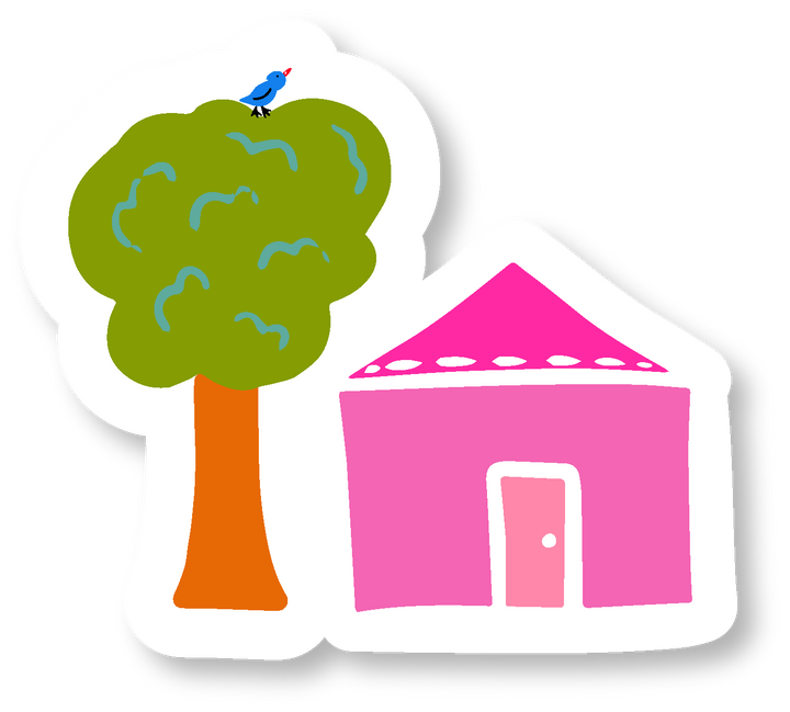 "Green Cities" Assorted Hand-drawn Adorable Individual Stickers - S, M, L (Grow & Bloom / Celebrate Pollinators)