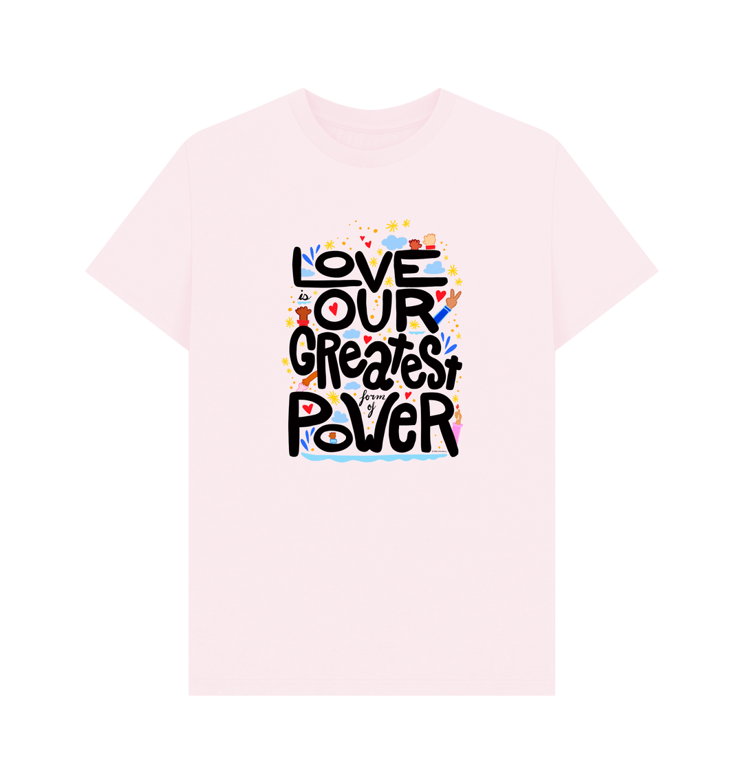 Pink Printed T-shirt Front
