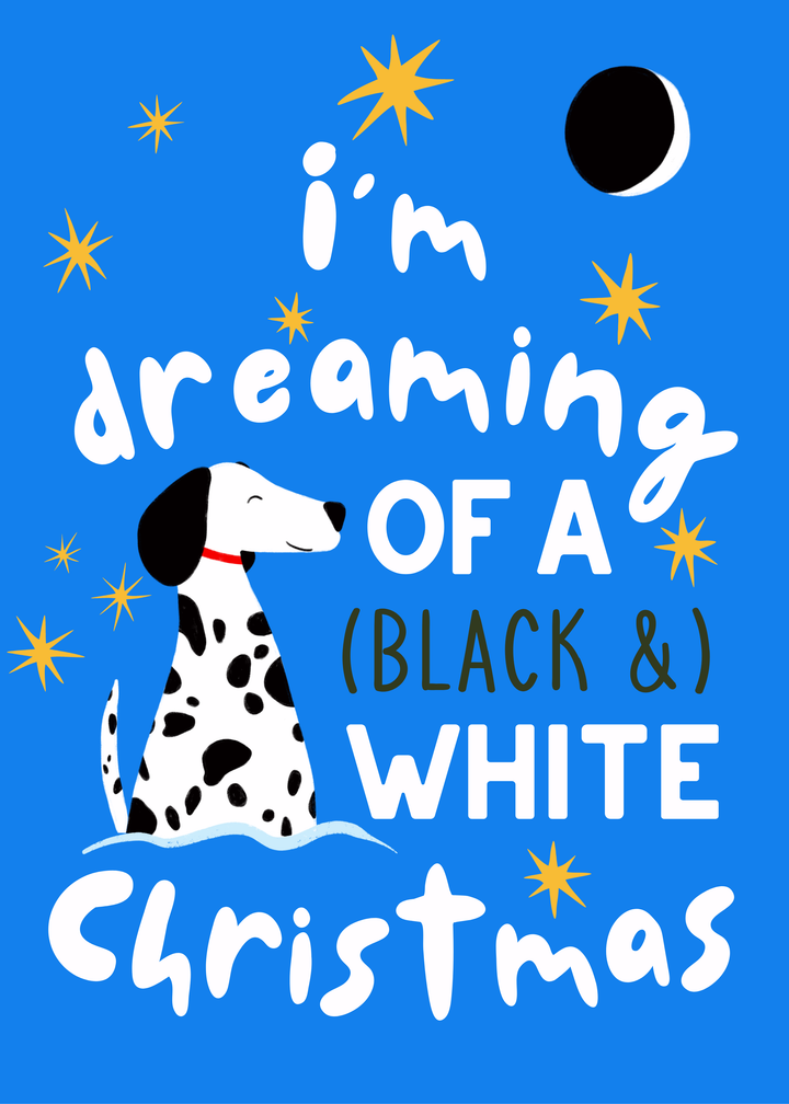 "Shine Bright" Dog Christmas Hand-Drawn Eco-Greeting Holiday Cards