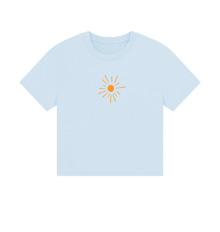Sky Blue Printed T-shirt Front