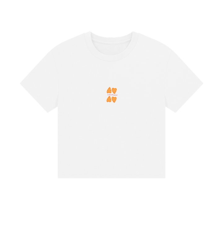 White Printed T-shirt Front