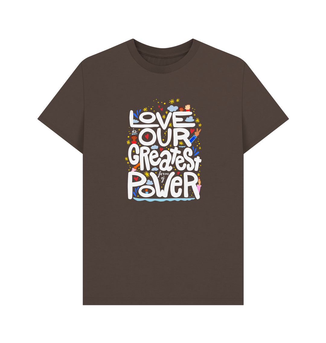Chocolate Printed T-shirt Front