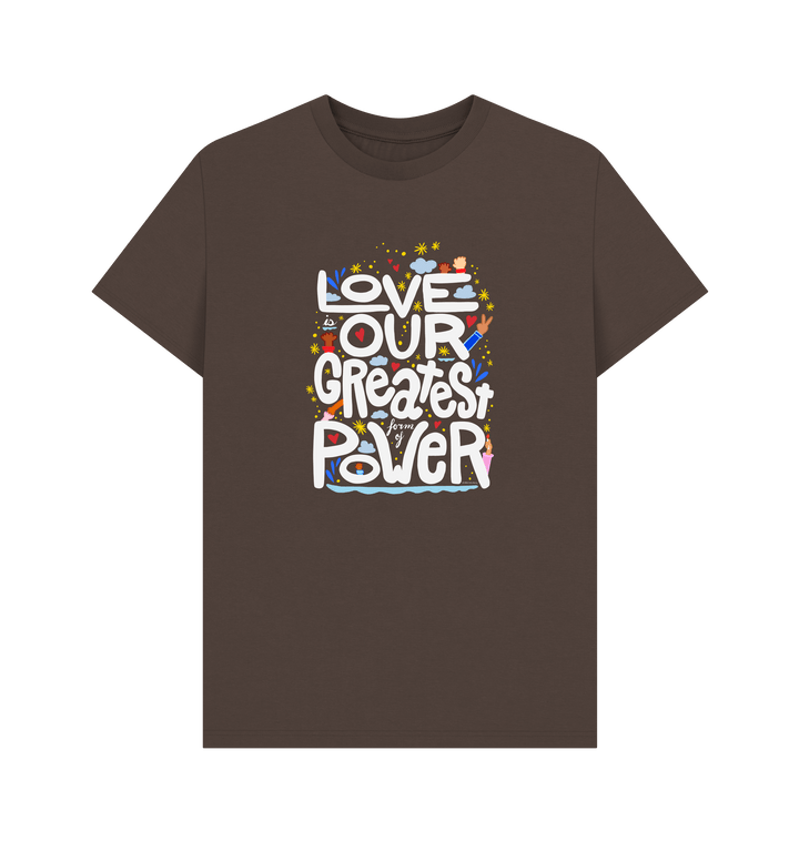 Chocolate Printed T-shirt Front
