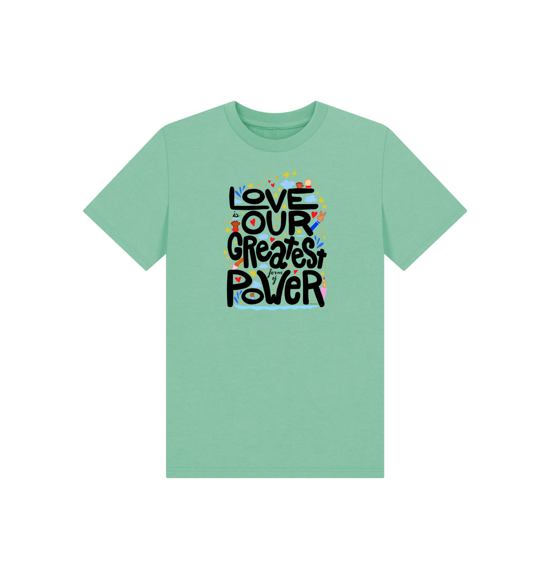 Peppermint Printed Kids T-Shirt Front