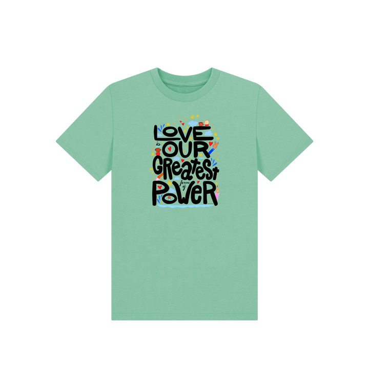 Peppermint Printed Kids T-Shirt Front