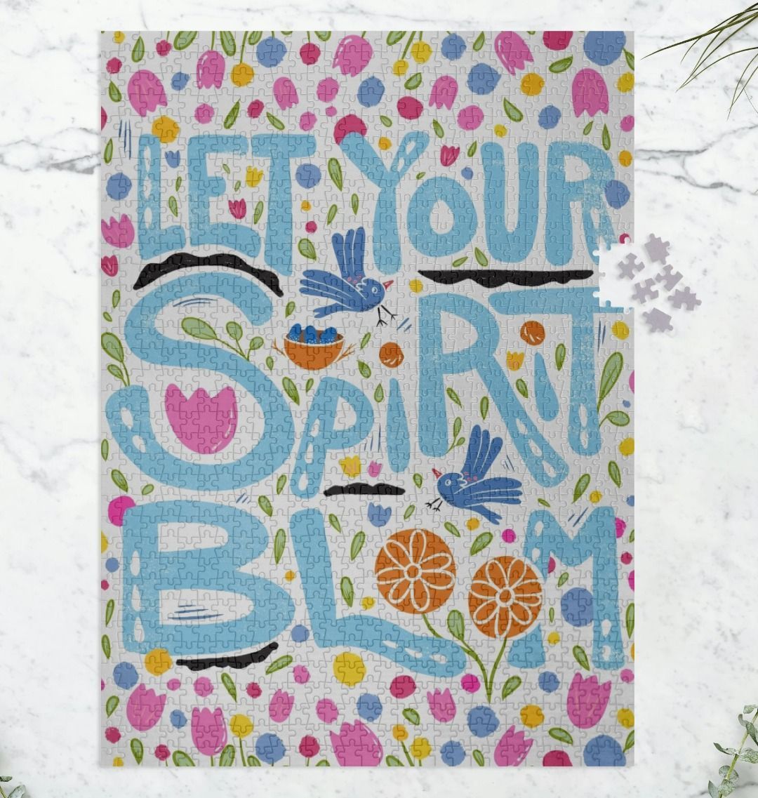 "Let Your Spirit Bloom" Recycled Vertical Puzzle (1000 Pieces)