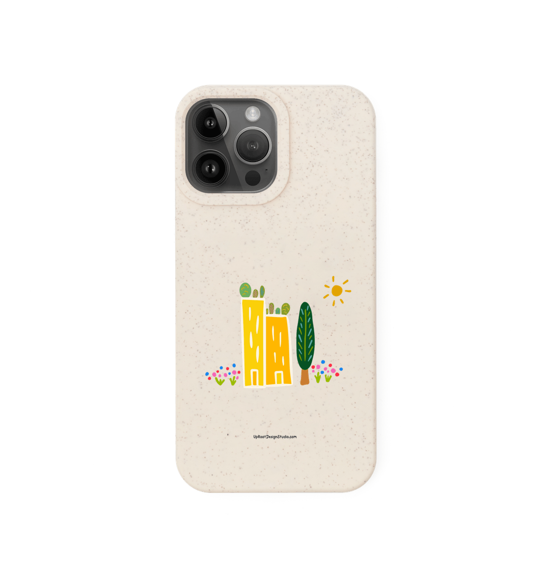 Natural Green Cities Eco-Friendly Phone Case (Oatmeal)