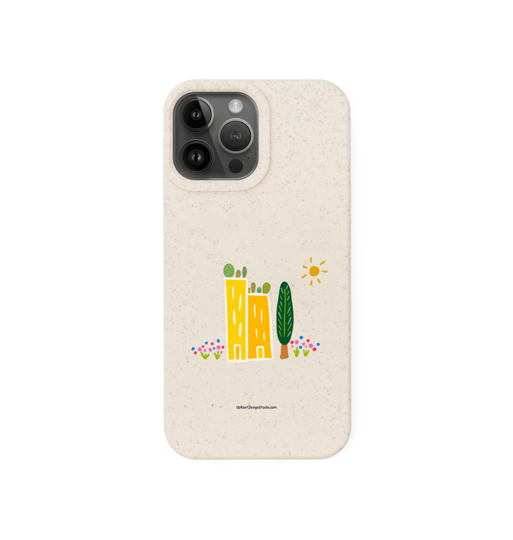 Natural Green Cities Eco-Friendly Phone Case (Oatmeal)