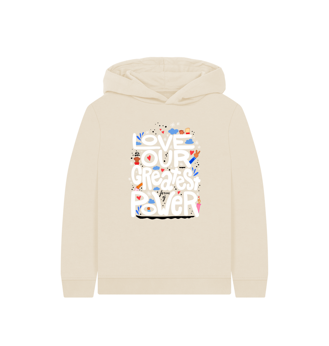 Oat Printed Kids Hoodie Front
