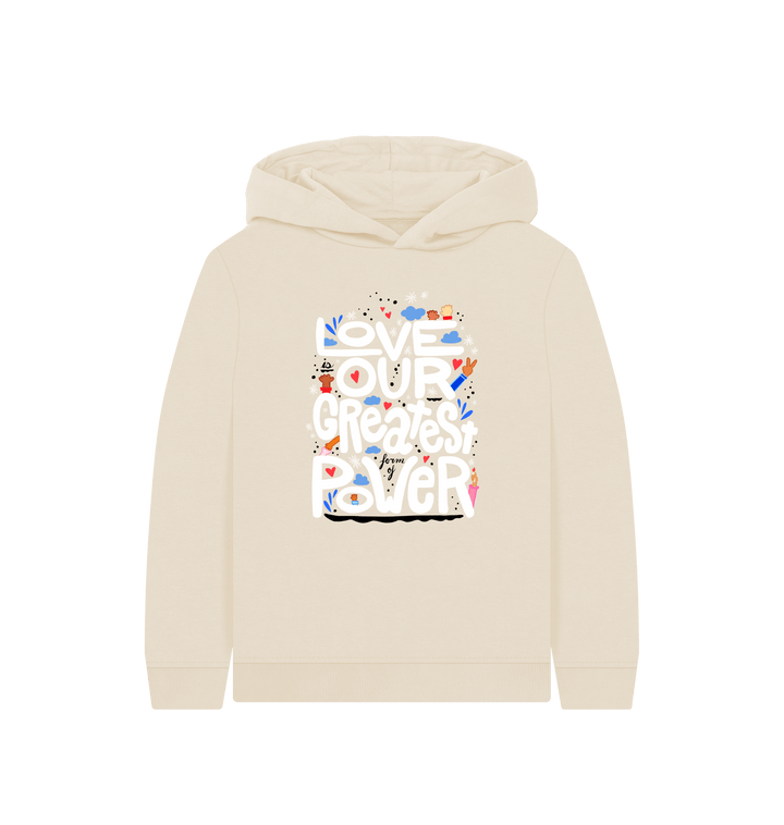 Oat Printed Kids Hoodie Front